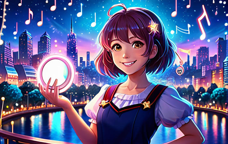 **

"A cheerful anime-style girl, Sophie Ruby, fully clothed in a magical girl outfit, holding a compact mirror. She is surrounded by sparkling lights and musical notes. Background is a vibrant, colorful cityscape at dusk. Safe for work, appropriate content, perfect anatomy, natural proportions, family-friendly, professional illustration, well-formed hands, proper finger count."

**