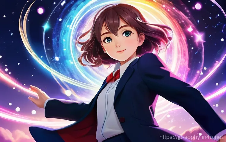소피루비 OST 앨범 - **Prompt:** A dynamic, sparkling anime illustration capturing the magical transformation of Ruby int...